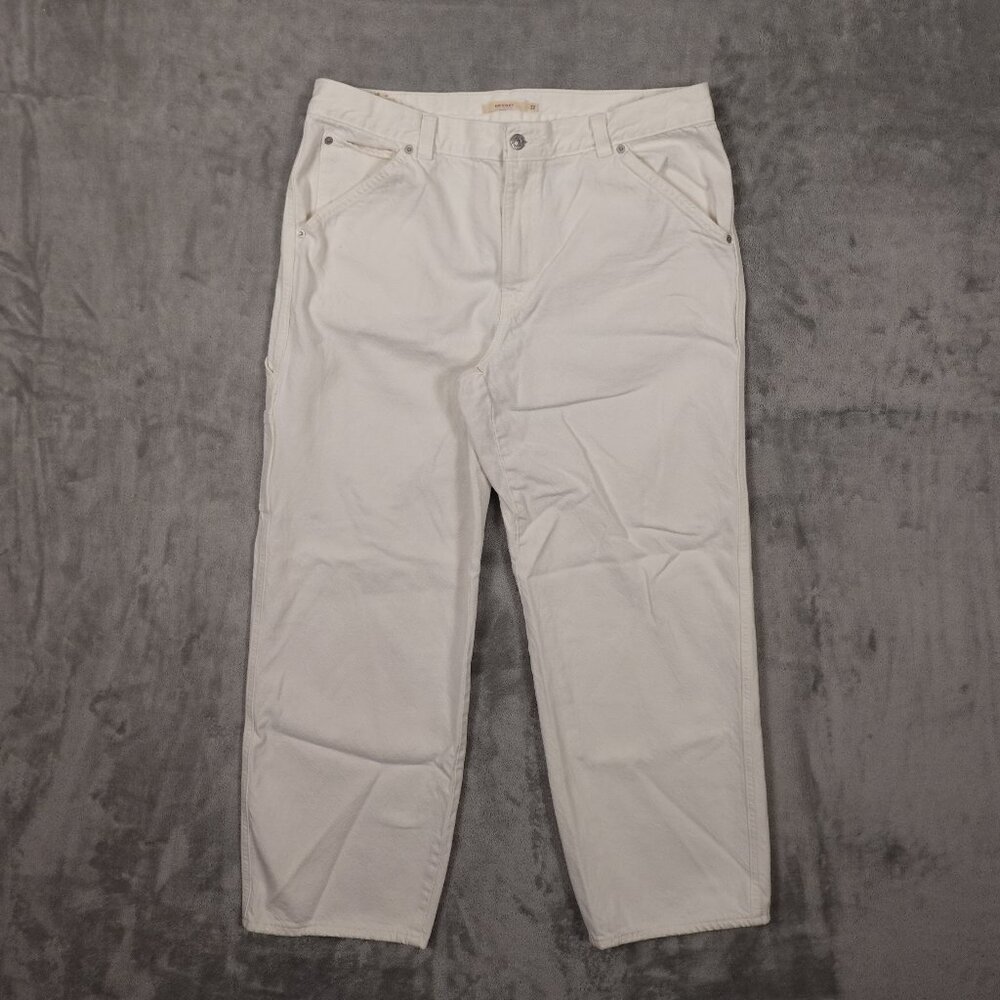 Levi's jeans Dad utility‎ women's 32 white denim white tab carpenter